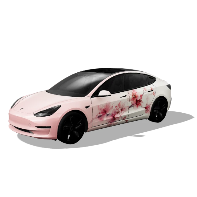 Model 3 pink cherry blossom preview