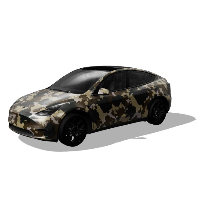 Model Y woodland camouflage preview